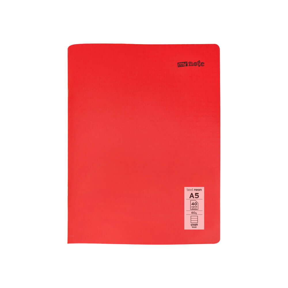 Caiet capsat Mynote, format A5, 40 file offset 60 g/mp, liniatura dictando, coperta PP neon, mix de 8 culori Caiet capsat Mynote, format A5, 40 file offset 60 g/mp, liniatura dictando, coperta PP neon, mix de 8 culori
